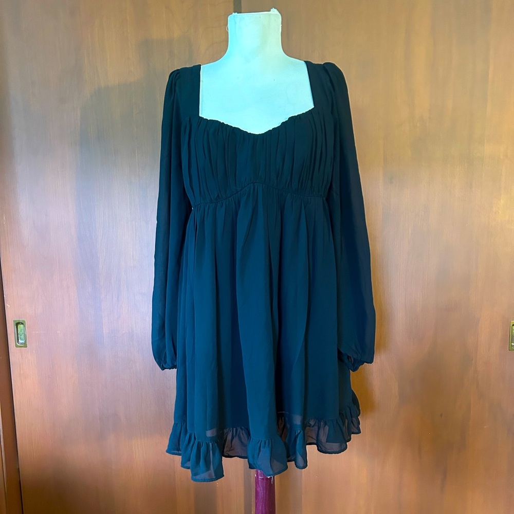 Abercrombie & Fitch black Long Sleeve Dress